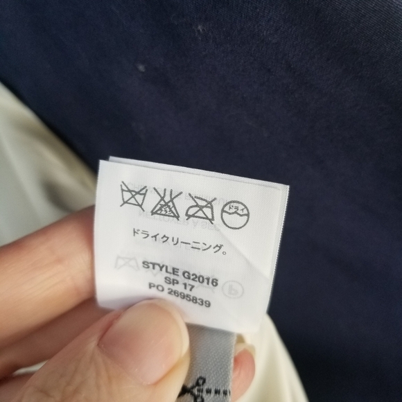 NWT J.Crew Puckered Gingham Navy White Blazer Size 0 Academia Preppy - Picture 8 of 16